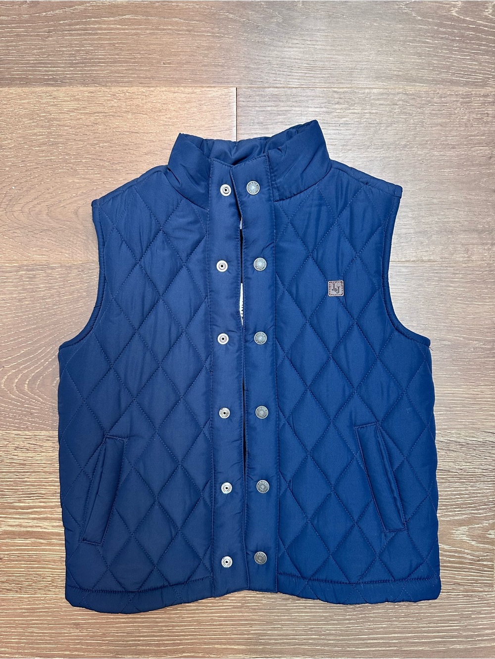 NWT Janie and Jack quilted vest navy size 5/6